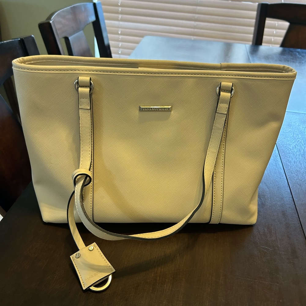 Dana Buchman Light Beige Tote Bag